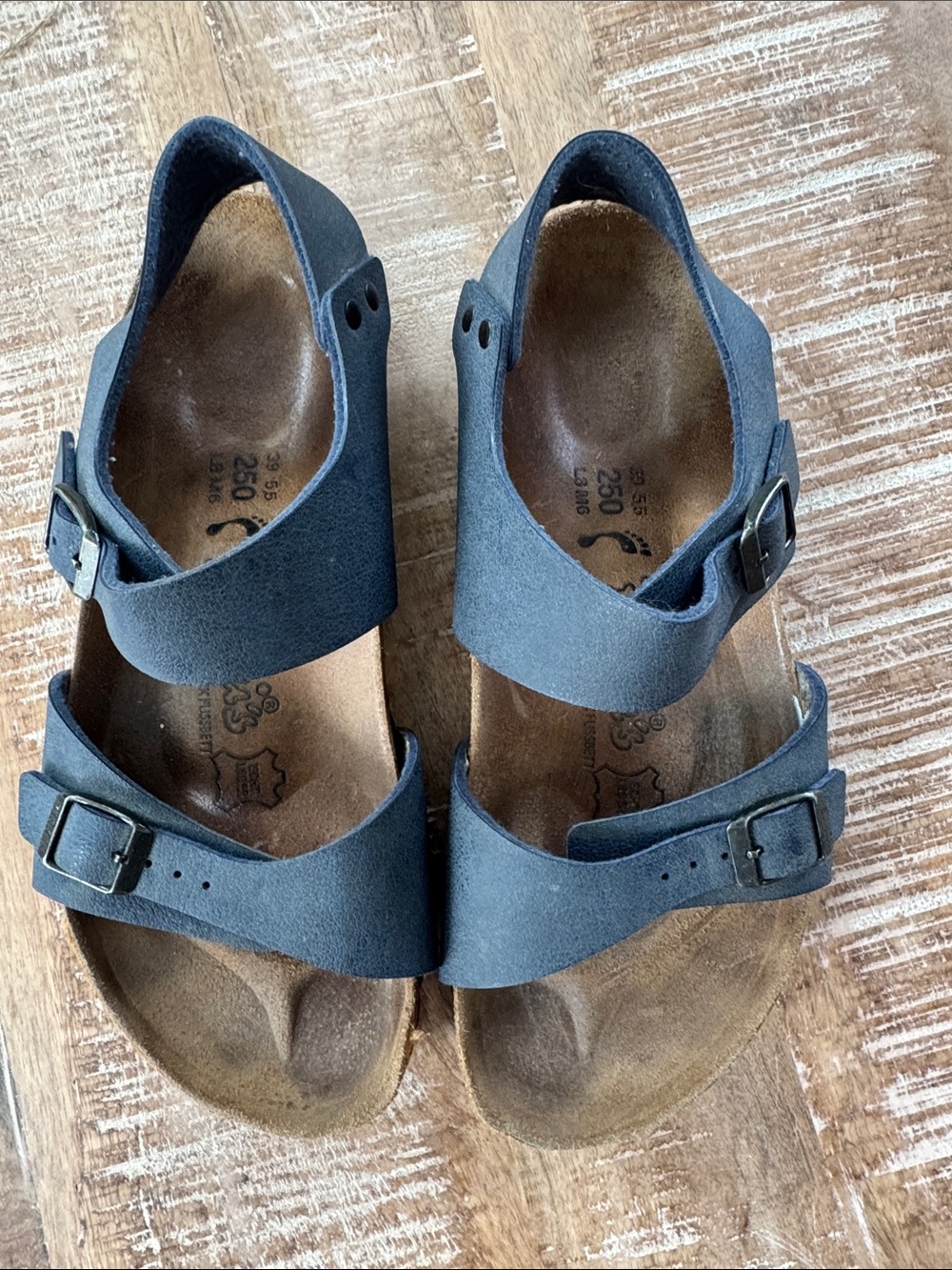 Birkenstock Birkies Blue Sandals Size 8 - Picture 2 of 8